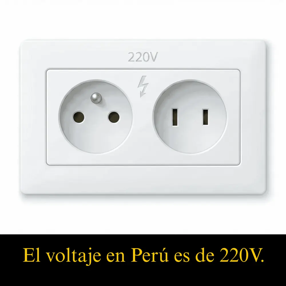 Voltaje y enchufe en Perú