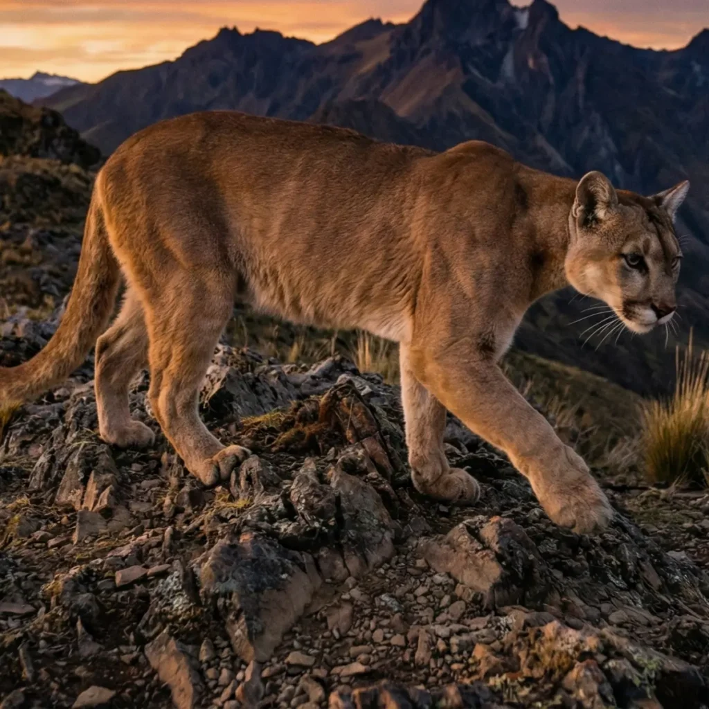 Animales del Perú Puma Andino